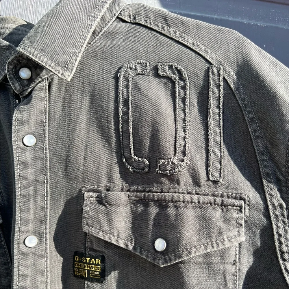 GStar Raw Denim Button Down Shirt - Picture 8 of 9